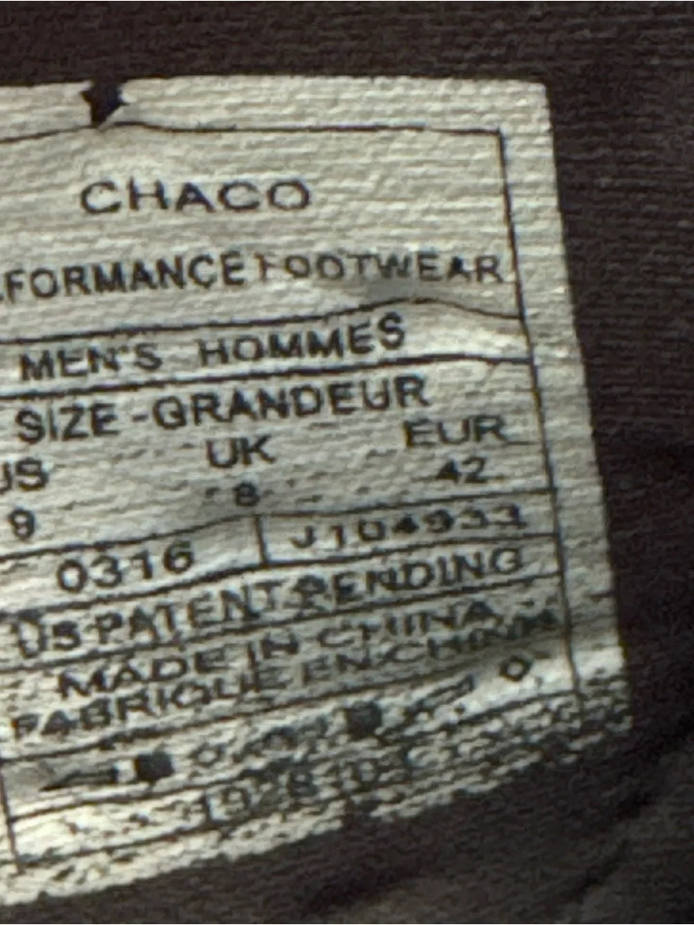 Chaco Outcross Evo 2  men’s size 9
